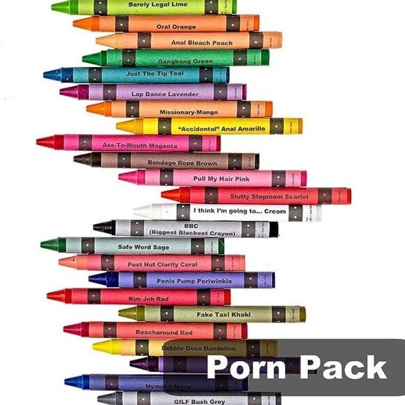 BOX OF Sarcastic Offensive CRAYONS -Witty Insult Gag Gift Fun Humor Funny NEW - Picture 13 of 13